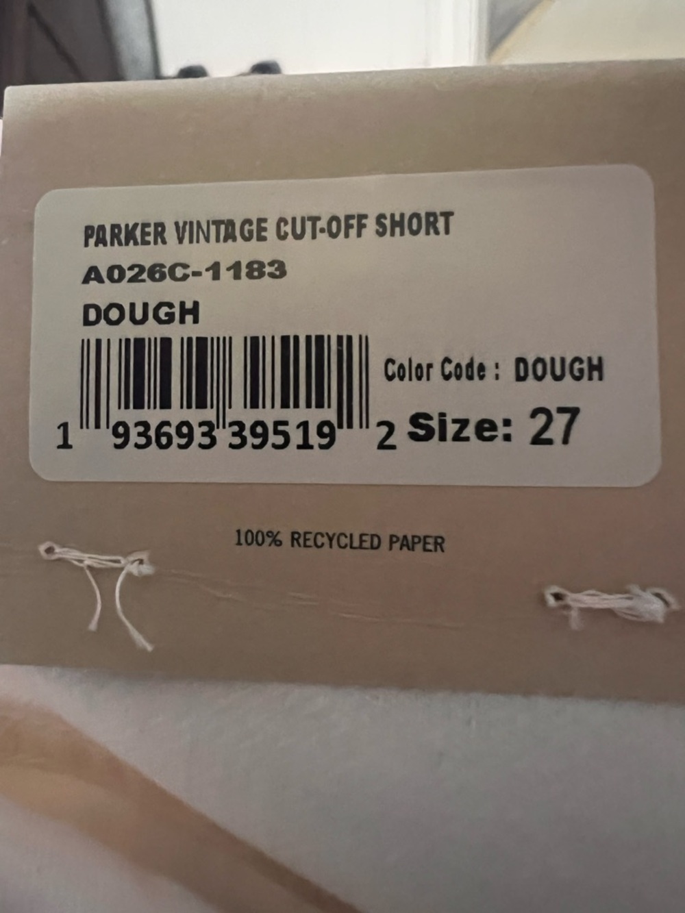 NWT Agolde Parker vintage cut off short - Picture 4 of 4